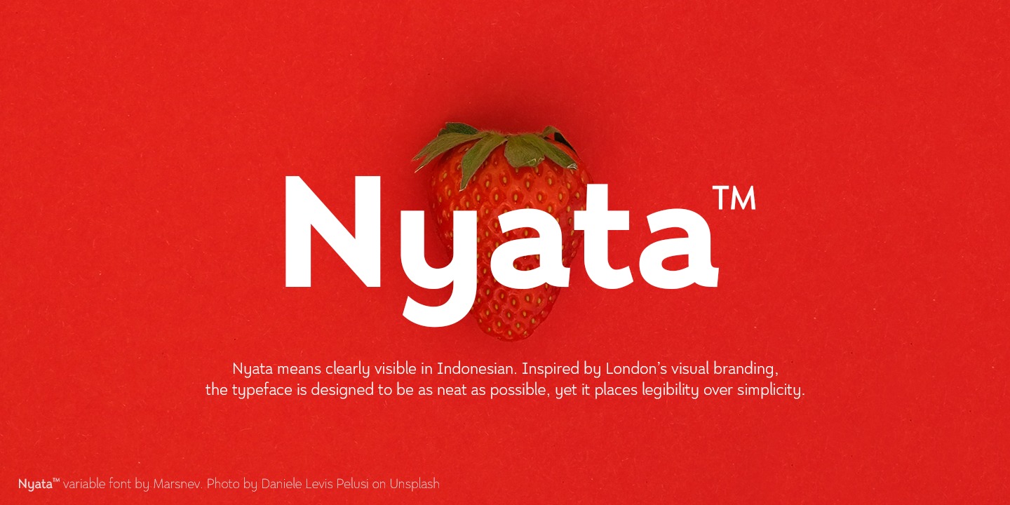 Przykład czcionki Nyata